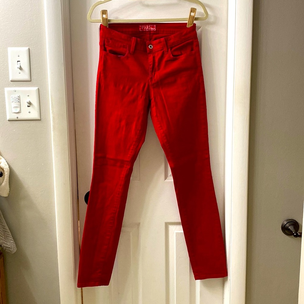 Red Guess Jeans 29 x RG mid-rise straight leg jeans in excellent condition